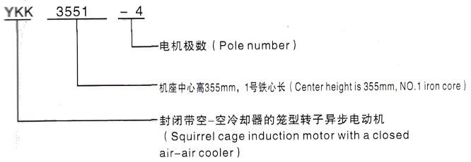 YKK系列(H355-1000)高压YKK6302-12/630KW三相异步电机西安泰富西玛电机型号说明